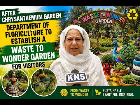 After Chrysanthemum Garden, Department of Floriculture to establish a Waste to Wonder Garden for visitors: Director Floriculture Mathoora Masoom.