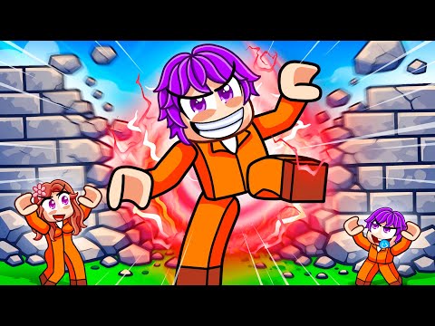 KICKING WALLS to Escape PRISON in Roblox!