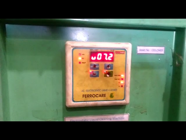 Electrostatic Liquid Cleaning Machine - Electrostatic Oil Purifier ...