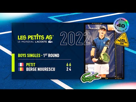 Les Petits As 2022 | Boys 1st Round | Lenny Petit vs. Alejandro Mateo Berge Nourescu