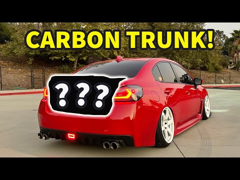 NEW Carbon Fiber Trunk For My Subaru WRX!