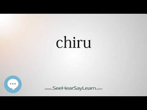 chiru - Smart & Obscure English Words Defined 🗣🔊