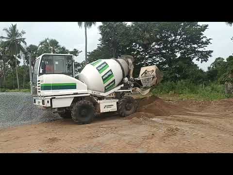 Full process for concrete mixing and pouring by Schwing stetter -SLM2200