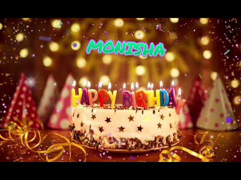 Amazing Happy Birthday MONISHA song. Happy birthday song with names