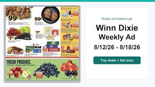 Winn Dixie Weekly Ad (8/12/26 - 8/18/26) Top Deals