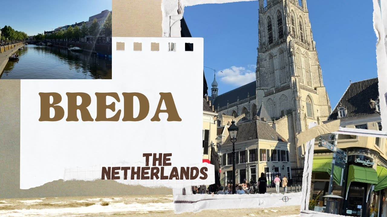 Breda City Walk 🇳🇱 | Church, Castle, Harbour & Street Art in 4K