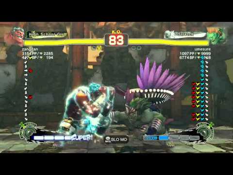 SSF4 AE Hakan (zangitan) vs Blanka (umesure) Japanese Ranking Match