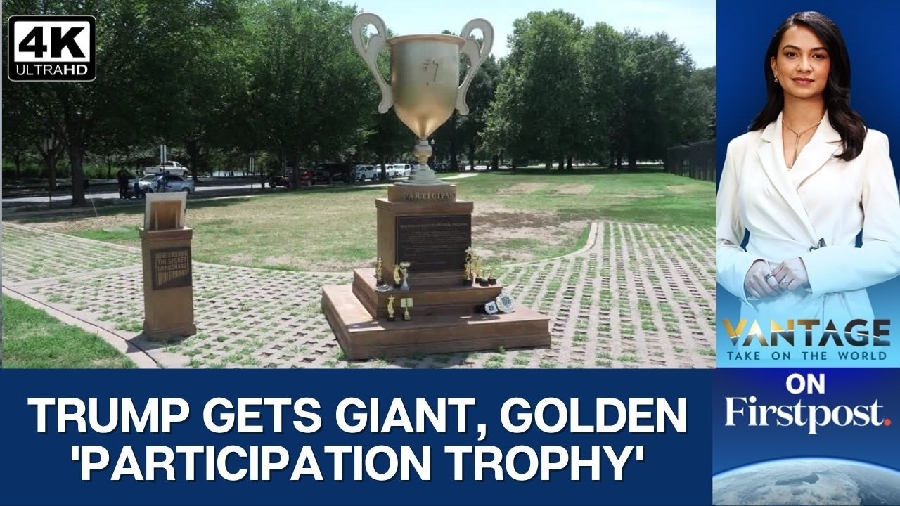 Trump Gets a Giant Gold 'Participation Trophy' in Washington | Vantage Shots | 4K