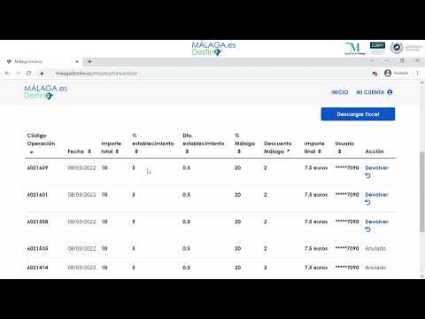 3 pildora formativa del programa Mlaga Destino: Mis Movimientos en el apartado Mi Cuenta