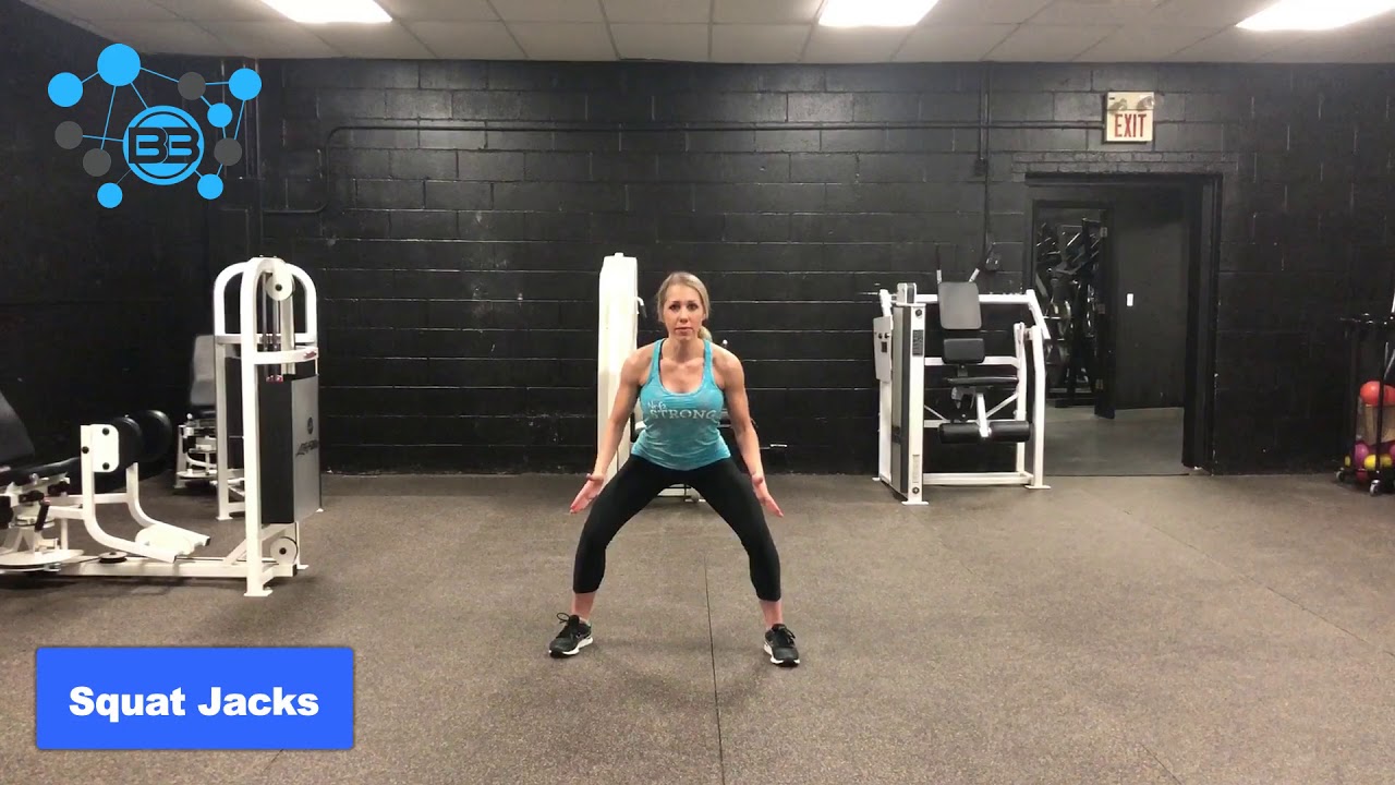 Leg Exercises: Squat Jacks
