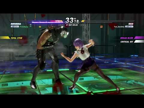 Dead or Alive 6 Core Fighters: PintoAlpha(Hayabusa) Vs Tori_Serafina(Nico) Ranked Set