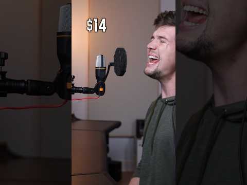 $14 vs. $1400 Microphone #Shorts #microphones #cover #edsheeran #microphone #microphonesetup #singer