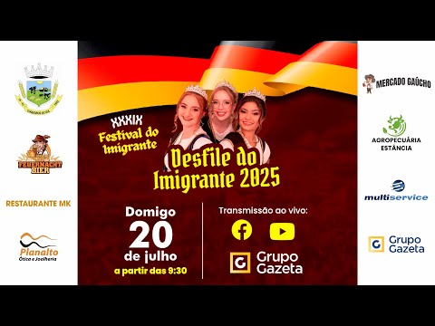 Desfile do Imigrante 2025 - Coqueiros do Sul/RS