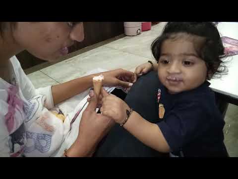 Pranshul Eating Ice cream