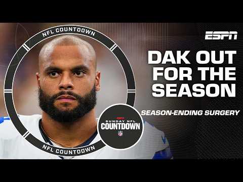 Dak Prescott to undergo SEASON-ENDING surgery + Russell Wilson vs. Jayden Daniels 😤 | NFL Countdown