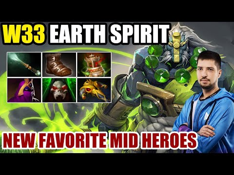 Nigma.W33 [Earth Spirit] New Spam Heroes Mid Lane - Epic Non Stop Fight 7.26c Dota 2