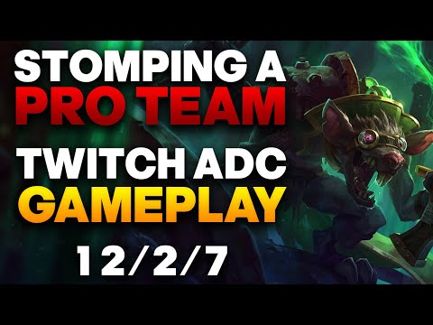 Playing My Twitch ADC Against A Professional Team, This Is What Happened...  - Twitch ADC Gameplay