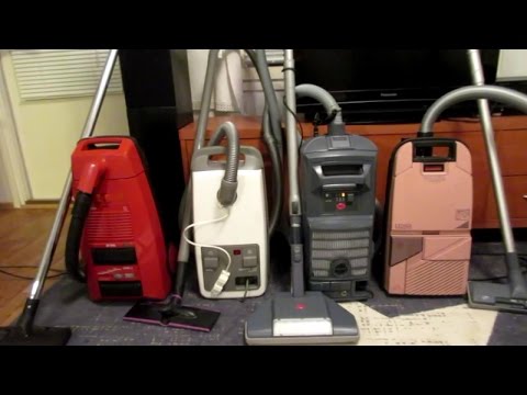 4 Old Canister Vacuum Cleaners Battle It Out