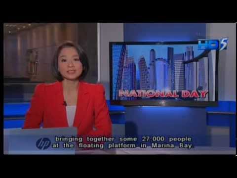 Singapore News 5 Tonight 9:30pm 9/8/13 National Day Coverage