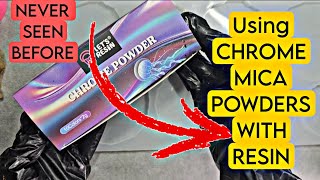 DIY Beautiful RESIN FLOWERS Using CHROME POWDER | WOW