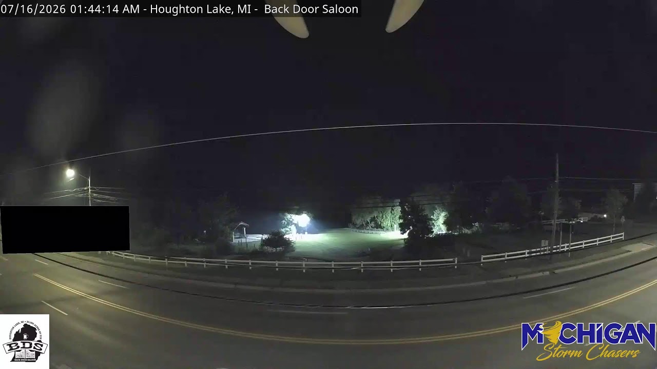 Live webcam view of Back Door Saloon on Houghton Lake
