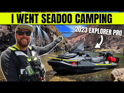 SOLO JET SKI CAMPING BELOW THE HOOVER DAM!