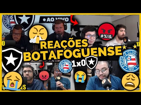 REAÇÕES dos BOTAFOGUENSES FURIOSOS com a DERROTA  BAHIA 1 X 0 BOTAFOGO REACT BRASILEIRÃO 2025