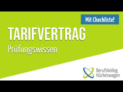 Tarifvertrag einfach erklärt | Tarifvertragsarten, Tarifautonomie,  Friedenspflicht