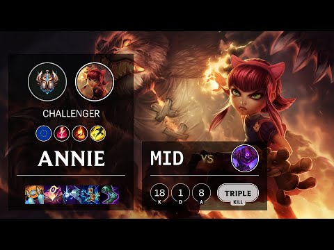 Annie Mid vs Malzahar - EUW Challenger Patch 11.8