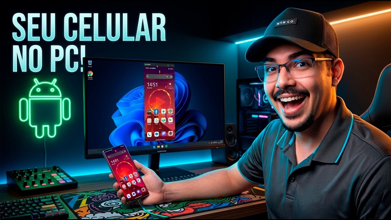 Como Espelhar e Controlar o Celular no PC (Sem Delay e Sem Bugs)
