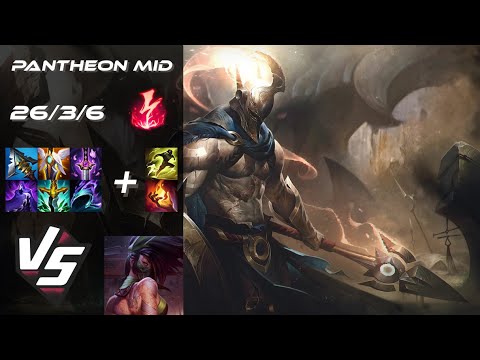MID Pantheon vs Akali - NA Grandmaster Patch 25.18