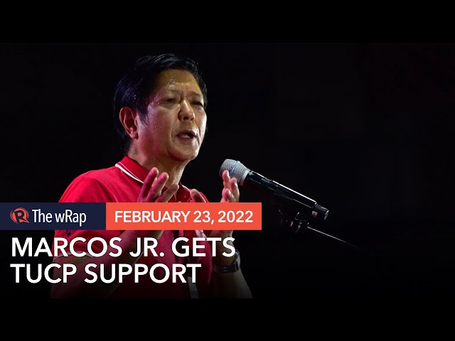 Marcos Jr. gets TUCP support, but labor agenda still in the works