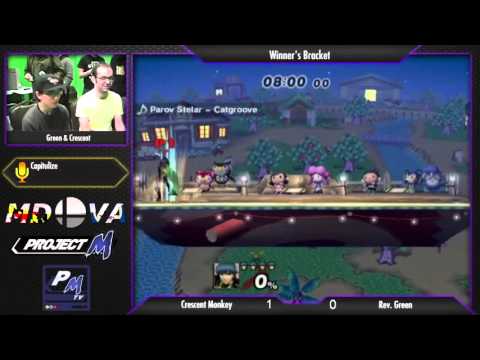 Project M @ Xanadu Jan. 21 - Crescent Monkey (Marth) vs. Reverand Green (Roy, Mario)