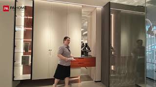 Smart Storage Solutions Tour Our Showroom’s Innovative Wardrobe with a Revolving Shoe Rack!