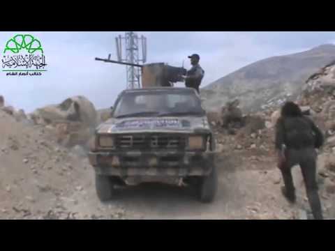 تمشيط الجبال المحيط بقمة تشالما في محافظة اللاذقية بعد السيطرة علهيا من قبل كتائب أنصار الشام