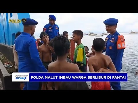POLDA MALUT IMBAU WISATAWAN TERKAIT KESELAMATAN DI SEKITAR PANTAI