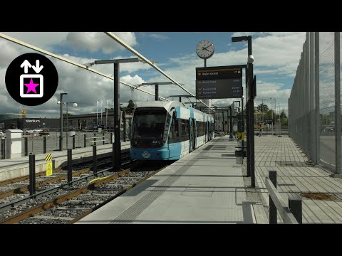 Tvärbanan Line 31 A32 Tram ride Alvik Bromma Airport