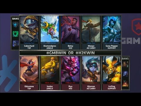 GMB vs H2K Game 2 Highlights - GAMBIT GAMING vs H2K GAMING - Week 9 EU LCS SUMMER 2015