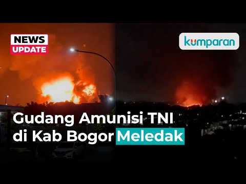 Gudang Amunisi Daerah Paldam Jaya di Bogor Meledak