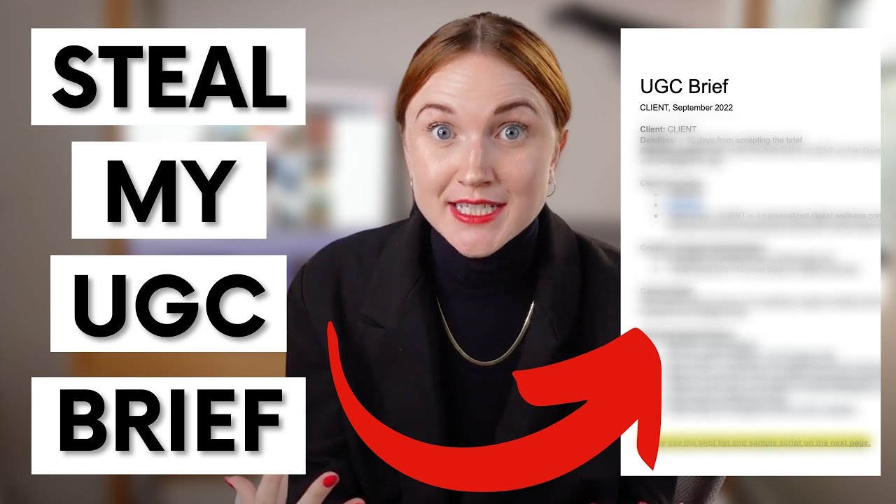 How to Brief UGC Creators (My Exact Template)
