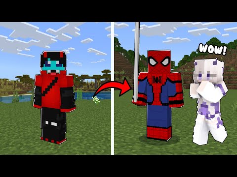 PepeSan TV - i Became SpiderMan in MINECRAFT PE!! ft. SheyyynPlayz