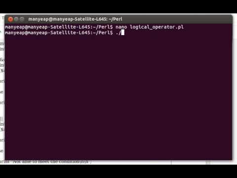 Perl Logical Operators Example