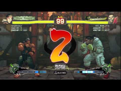 renplisseur (Ryu) Vs ICE_MAN_213 (Balrog) SSF4 Ranked Matches - PSN