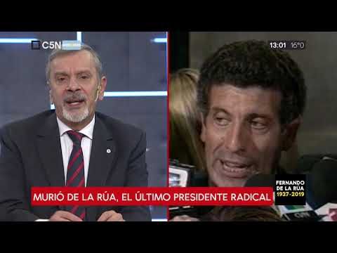 Murió el Fernando de la Rúa, el último presidente radical