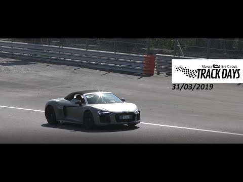 MONZA TRACK DAY 31/03/2019 - Audi R8 Spyder, Porsche 911 T Cabrio, Fiat Punto GT...
