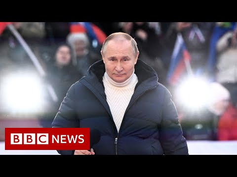 Russian President Putin speaks at Crimea celebration event - BBC News