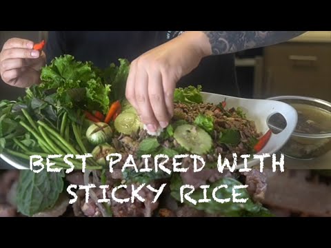 Beef Lao Laab Recipe. This the National Dish of Laos next to Papaya Salad. Laab Seen.