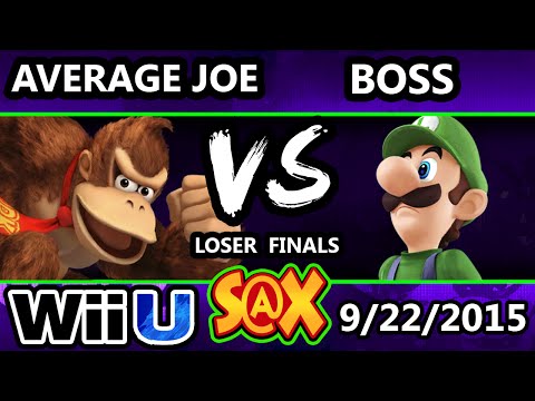 S@X 116 - Average Joe (Donkey Kong) Vs. WS | Boss (Luigi) SSB4 Losers Finals - Smash Wii U - Smash 4