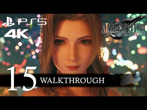 Final Fantasy VII Remake Walkthrough Part 15 (No Commentary/Full Game) PS5 4K