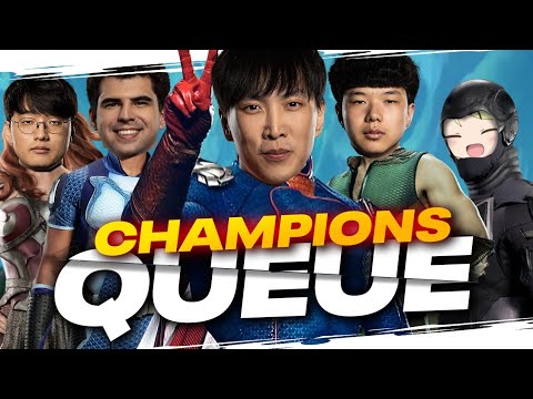 THE MOST CHAOTIC GAME OF CHAMPIONS QUEUE 😲😨😲